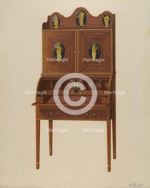 Cabinet Top Desk, 1941. Creator: Ferdinand Cartier.