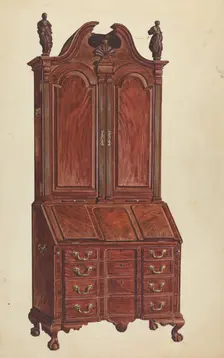 Cabinet-Top Desk, c. 1953. Creator: Francis Borelli
