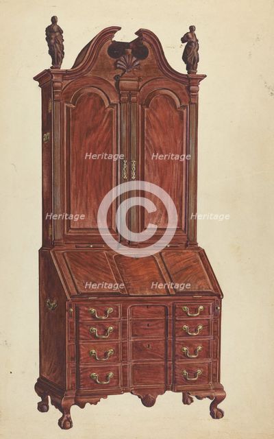 Cabinet-Top Desk, c. 1953. Creator: Francis Borelli.