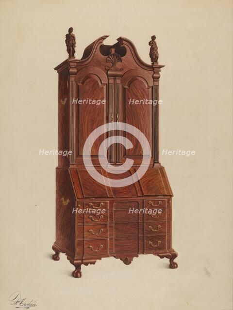 Cabinet-top Desk Secretary, 1937. Creator: Ferdinand Cartier.