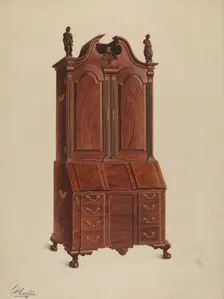 Cabinet-top Desk Secretary, 1937. Creator: Ferdinand Cartier