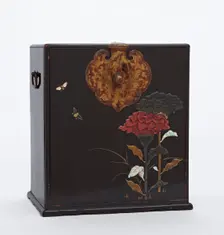 Cabinet with gilded metal fittings, Edo period, late 17th-mid 18th century. Creator: Haritsu Ogawa