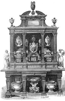Cabinet and porcelain given to the Right Hon. John Bright, M.P., 1872. Creator: Unknown