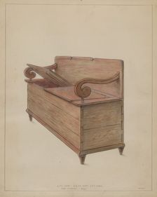 Cabinet, c. 1936. Creator: Franklin C. Moyan