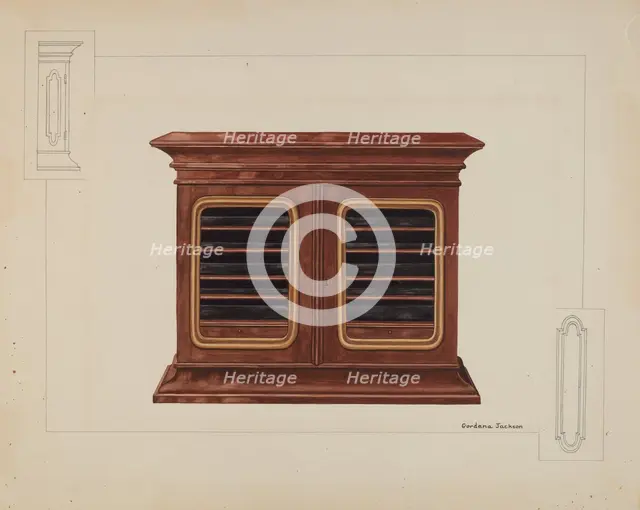 Cabinet, c. 1937. Creator: Gordena Jackson.