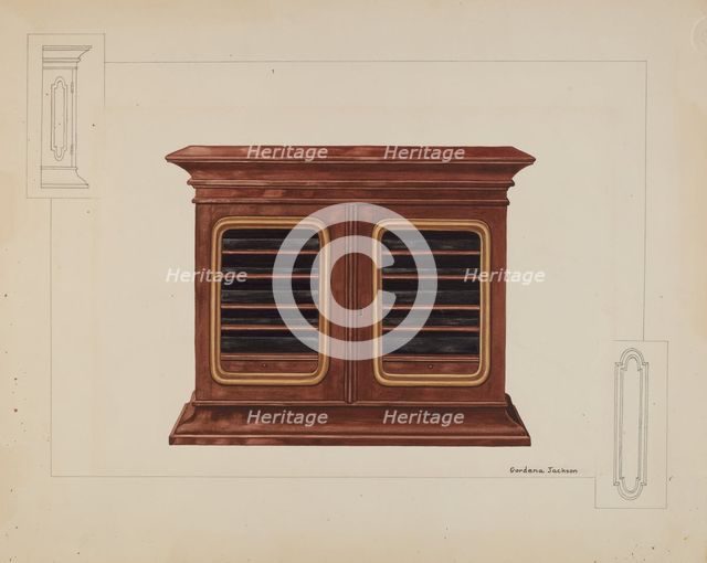 Cabinet, c. 1937. Creator: Gordena Jackson.