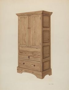 Cabinet, c. 1940. Creator: Grace Bolser