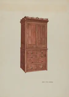 Cabinet, c. 1940. Creator: Harry Mann Waddell