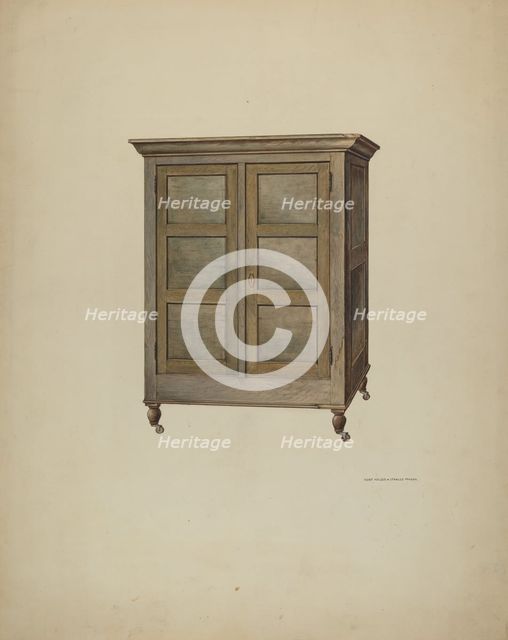 Cabinet, c. 1940. Creator: Kurt Melzer.