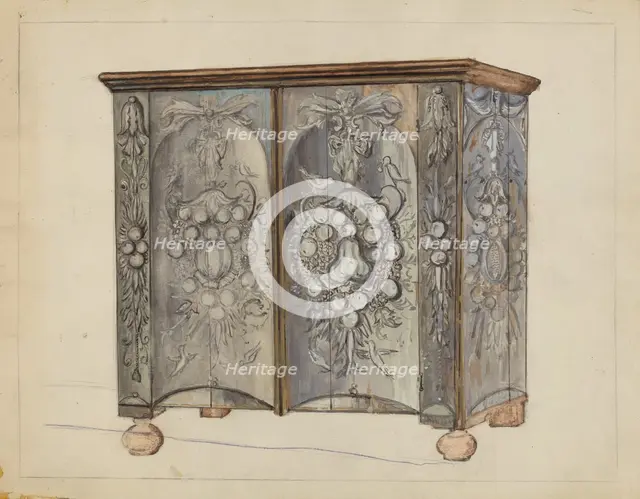 Cabinet, c. 1953. Creator: Isadore Goldberg.