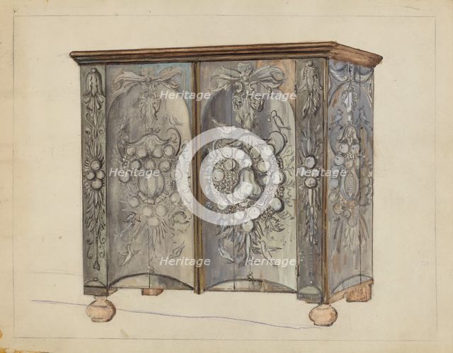 Cabinet, c. 1953. Creator: Isadore Goldberg.