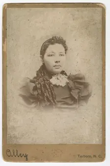 Cabinet card of an unidentified member of the Vass family, 1880-1917. Creator: Sidney Rufus Alley