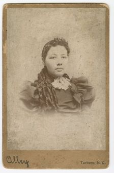 Cabinet card of an unidentified member of the Vass family, 1880-1917. Creator: Sidney Rufus Alley