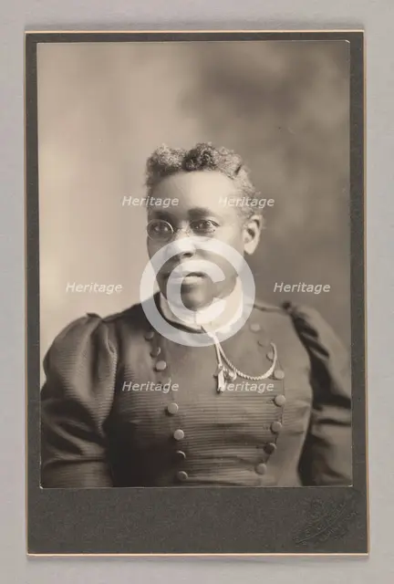 Cabinet card of Susan Bell, February-March 5, 1894. Creator: C. M. Bell Studio.