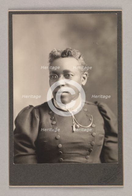 Cabinet card of Susan Bell, February-March 5, 1894. Creator: C. M. Bell Studio.