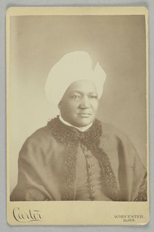 Cabinet card of Sarah Ann Blunt Crozley, November 1884. Creator: Carter