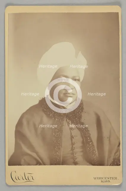 Cabinet card of Sarah Ann Blunt Crozley, November 1884. Creator: Carter.