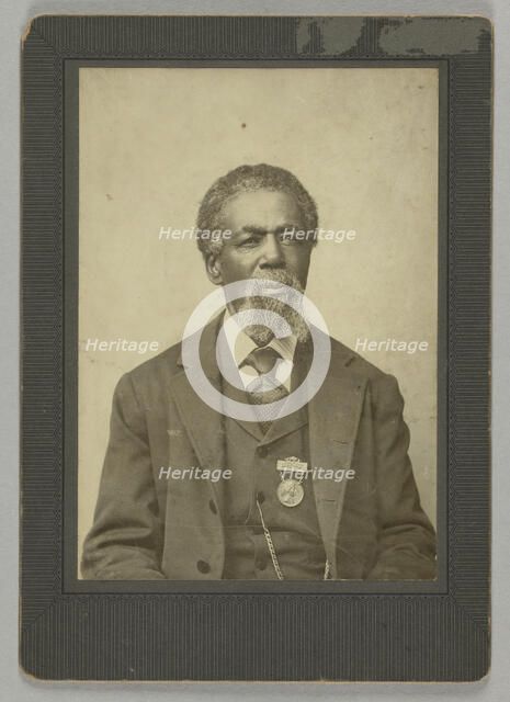 Cabinet card portrait of Thomas Mundy Peterson, 1884. Creator: William R. Tobias.