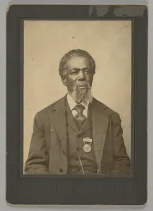 Cabinet card portrait of Thomas Mundy Peterson, 1884. Creator: William R. Tobias