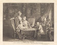Cabinet d'un Peintre, 1771. Creator: Daniel Nikolaus Chodowiecki
