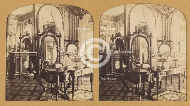 Cabinet de Toilette (Chateau de St. Cloud), 1855-1865. Creator: F. Grau.