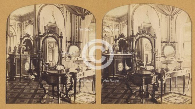 Cabinet de Toilette (Chateau de St. Cloud), 1855-1865. Creator: F. Grau.