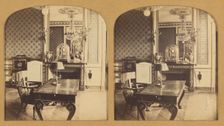 Cabinet de Travail de Napoleon 1er (Palais de Trianon), 1855-1865. Creator: F. Grau