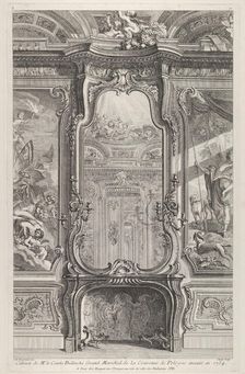 Cabinet de Mr le Compte Bielinski, from Oeuvres de Juste Aurelle Meissonnier ca. 1742-48. Creator: Juste-Aurele Meissonier