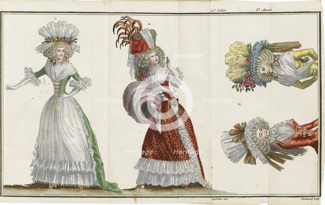Cabinet des Modes, ou les Modes nouvelles, 1786-1788. Artist: Anonymous  