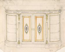Cabinet Design, 19th century. Creator: Anon