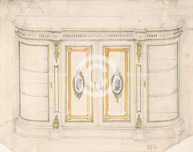 Cabinet Design, 19th century. Creator: Anon.