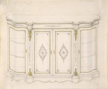 Cabinet Design, 19th century. Creator: Anon
