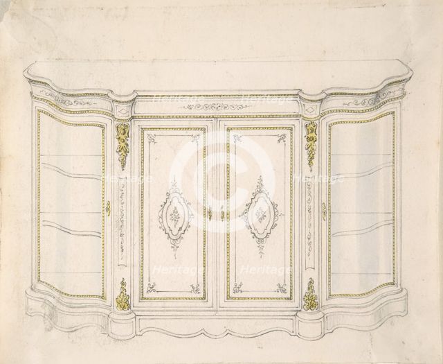 Cabinet Design, 19th century. Creator: Anon.