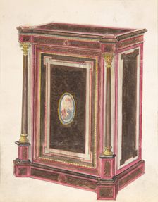 Cabinet Design, 19th century. Creator: Anon