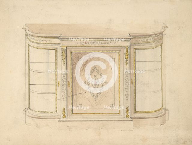 Cabinet Design, 19th century. Creator: Anon.