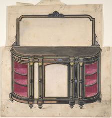 Cabinet Design, 19th century. Creator: Anon