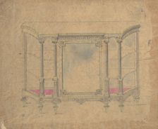 Cabinet Design, 19th century. Creator: Anon