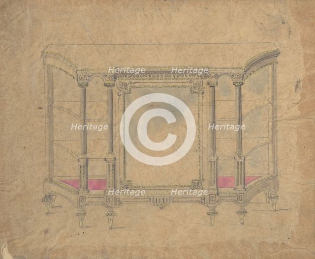 Cabinet Design, 19th century. Creator: Anon.