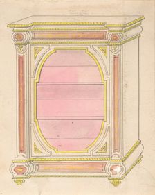 Cabinet Design, 19th century. Creator: Anon