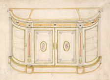 Cabinet Design, 19th century. Creator: Anon