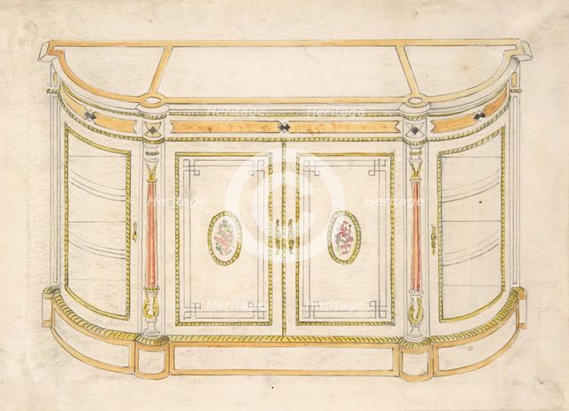 Cabinet Design, 19th century. Creator: Anon.