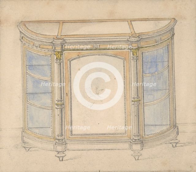 Cabinet Design, 19th century. Creator: Anon.
