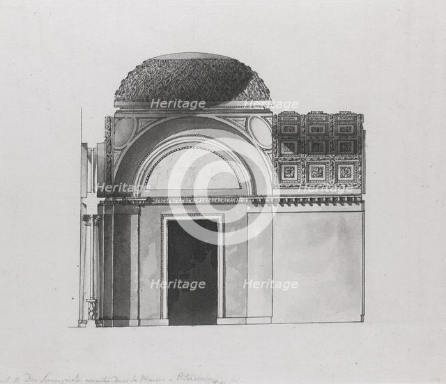 Cabinet Design for the Duke of Serracapriola in Petersburg . Artist: Quarenghi, Giacomo Antonio Domenico (1744-1817)