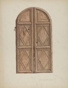 Cabinet Doors, c. 1939. Creator: Rose Campbell-Gerke