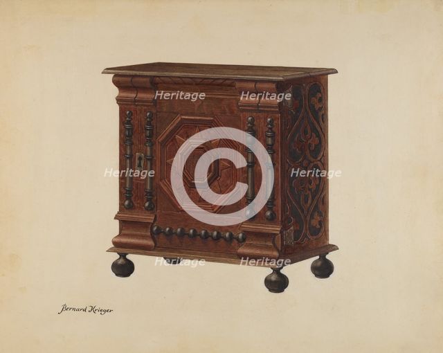 Cabinet for Storage, 1938. Creator: Bernard Krieger.