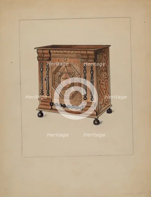 Cabinet for Storage, c. 1938. Creator: Charles Squires.