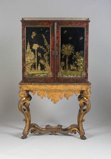 Cabinet on Stand, Netherlands, Late 17th century. Creator: Unknown