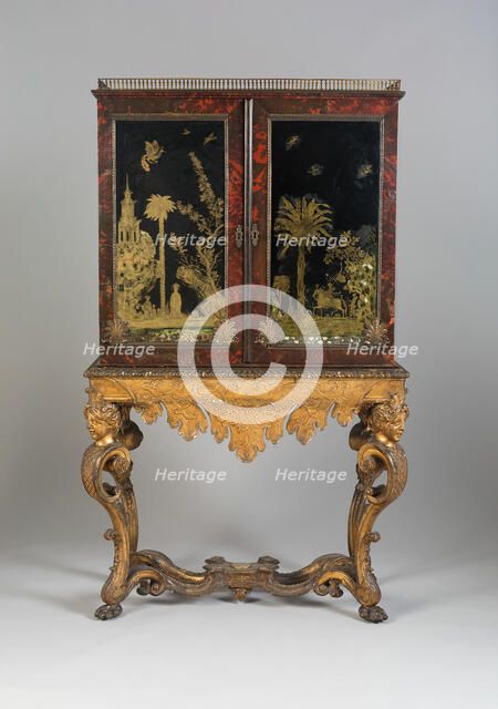 Cabinet on Stand, Netherlands, Late 17th century. Creator: Unknown.