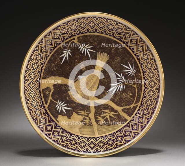 Cabinet Plate, 1883. Creator: W. T. Copeland & Sons (British); Tiffany & Co. (American, New York, est. 1837).