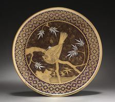 Cabinet Plate, 1883. Creator: W. T. Copeland & Sons (British); Tiffany & Co. (American, New York, est. 1837)